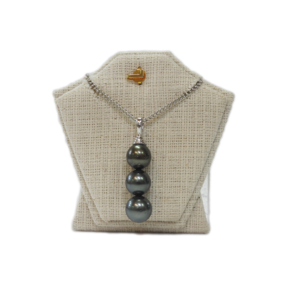 Genuine Pearl Necklace, Silver Chain, Elegant Jewelry, Island Craft Since 1942.